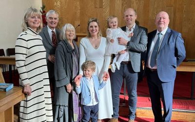 Four Generations Gather for Baptism